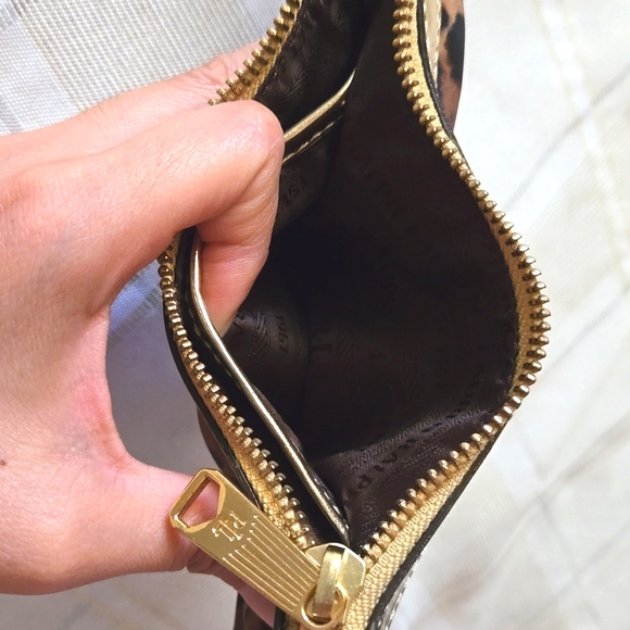 Lauren by Ralph Lauren Gold & Animal Print Wristlet - Picture 8 of 13
